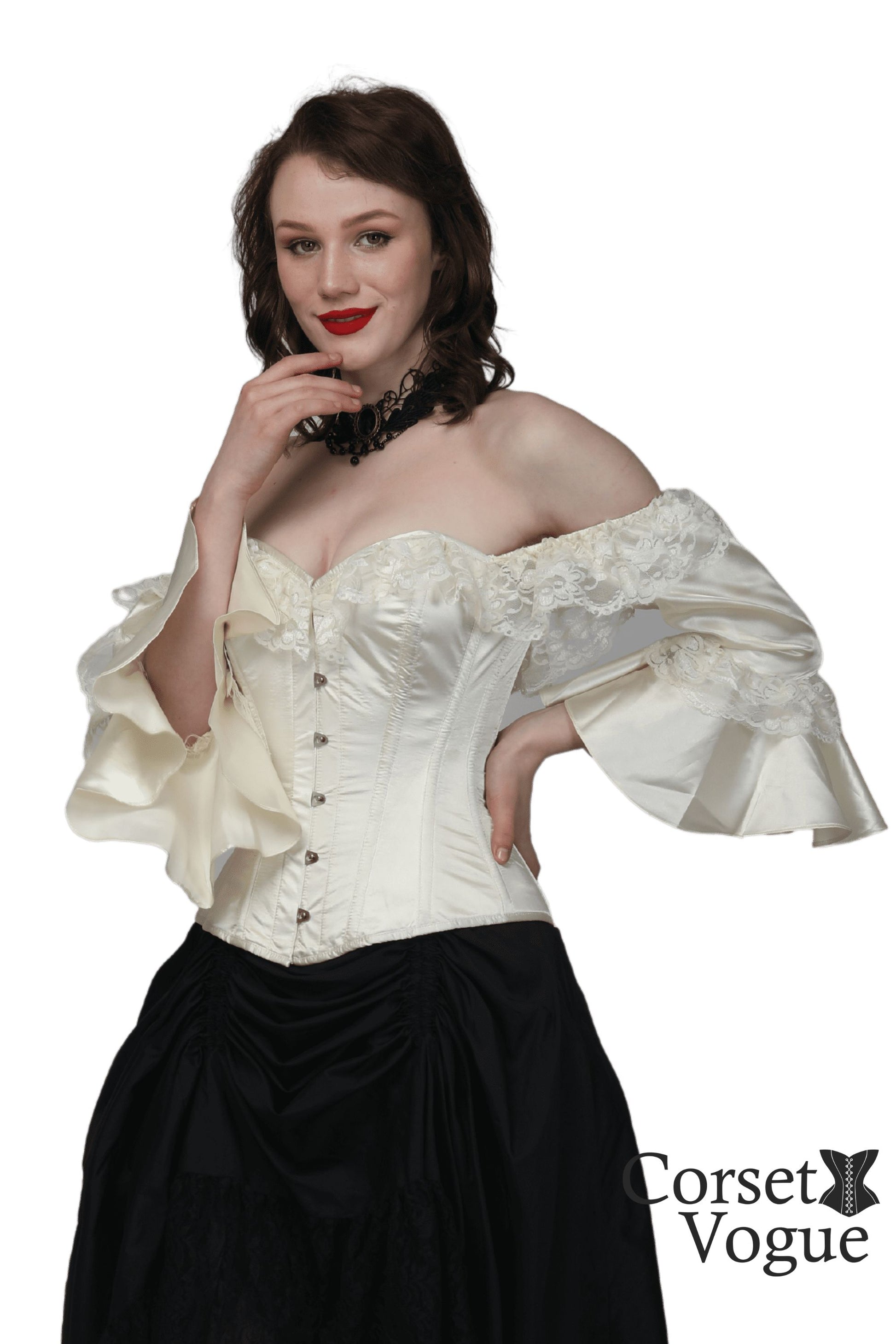 Corset with Sleeve otherside 