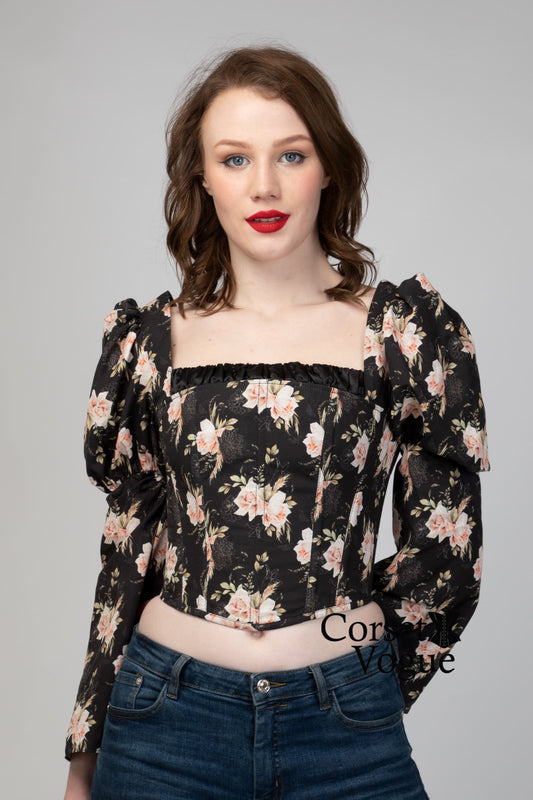 Printed Corset Top  front 
