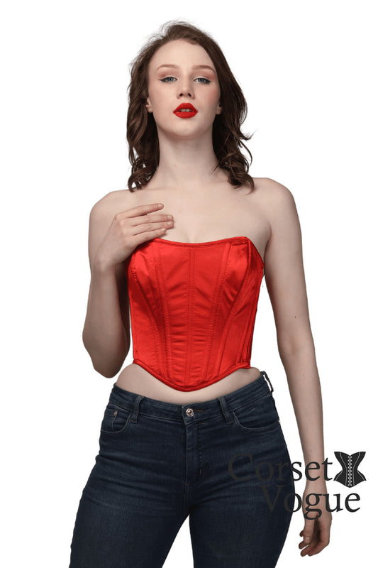 Red Corset Top front