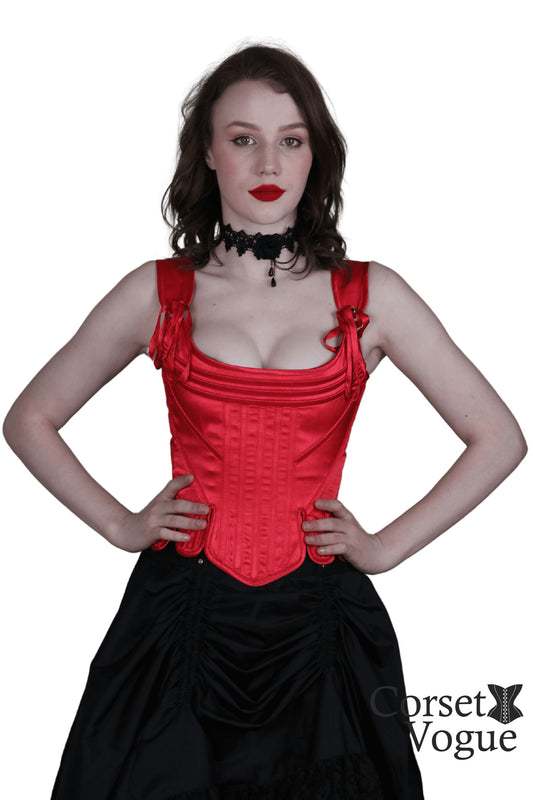 Historical Red Corset front