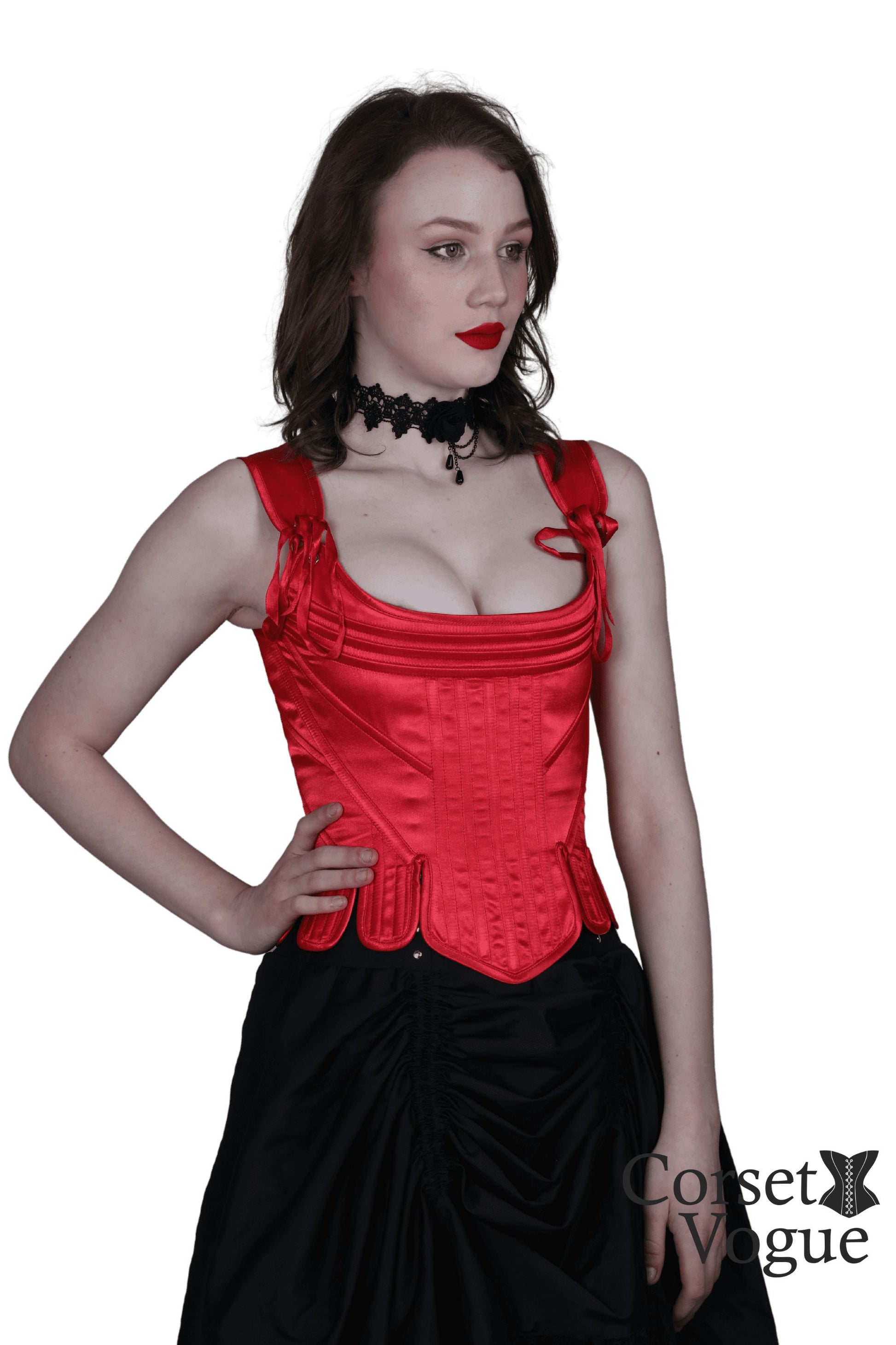 Historical Red Corset otherside 