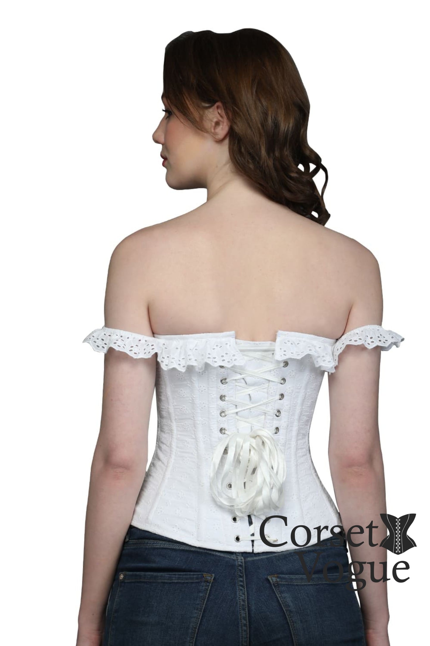 White Corset Back