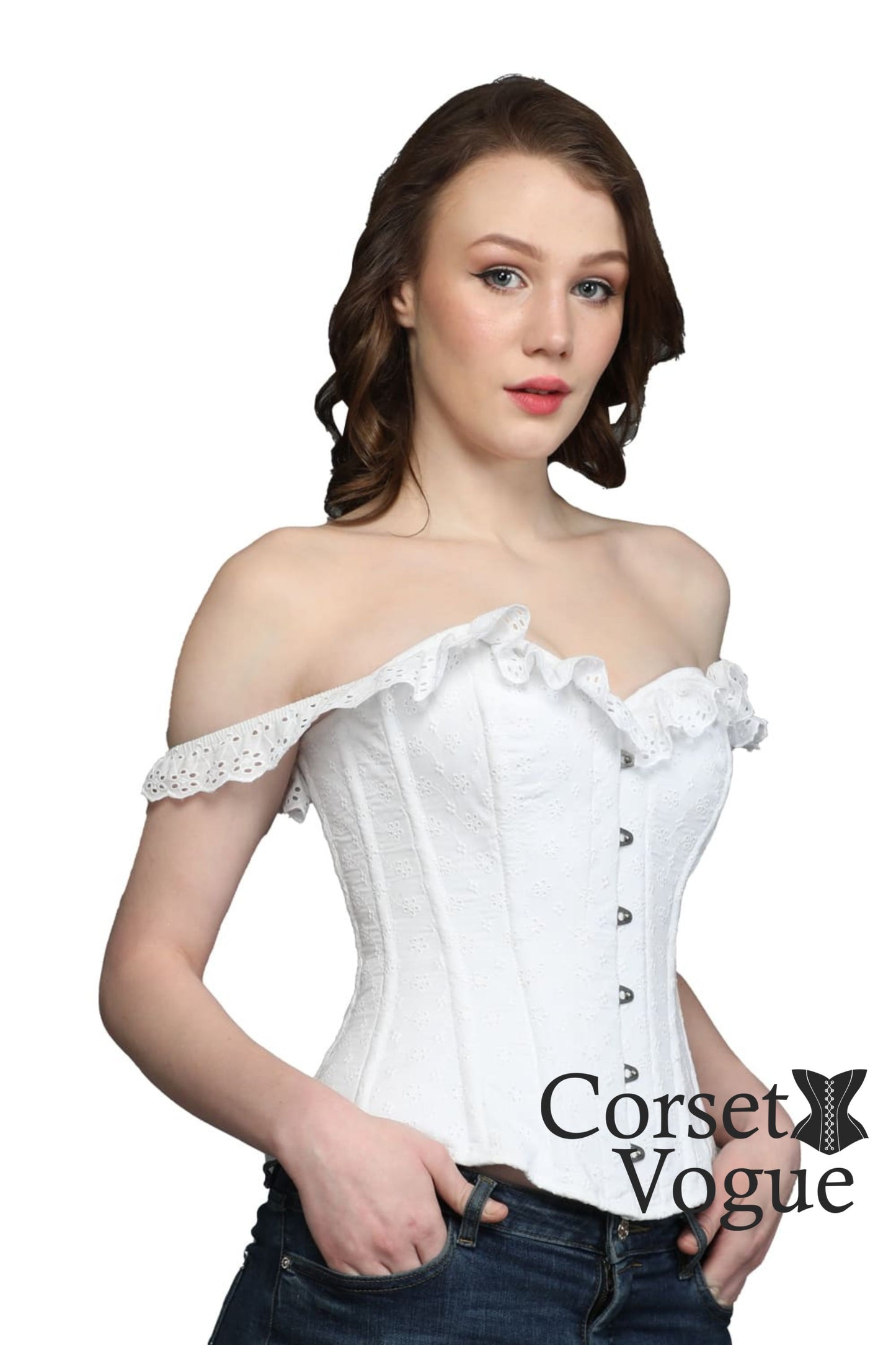 White Corset front