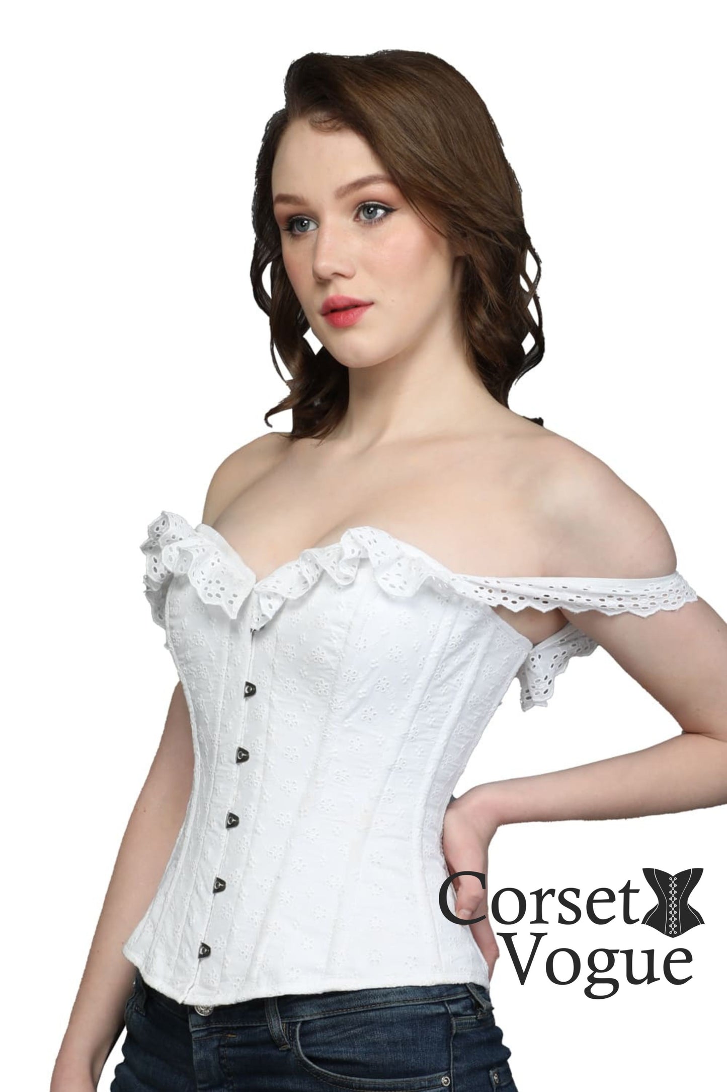 White Corset side
