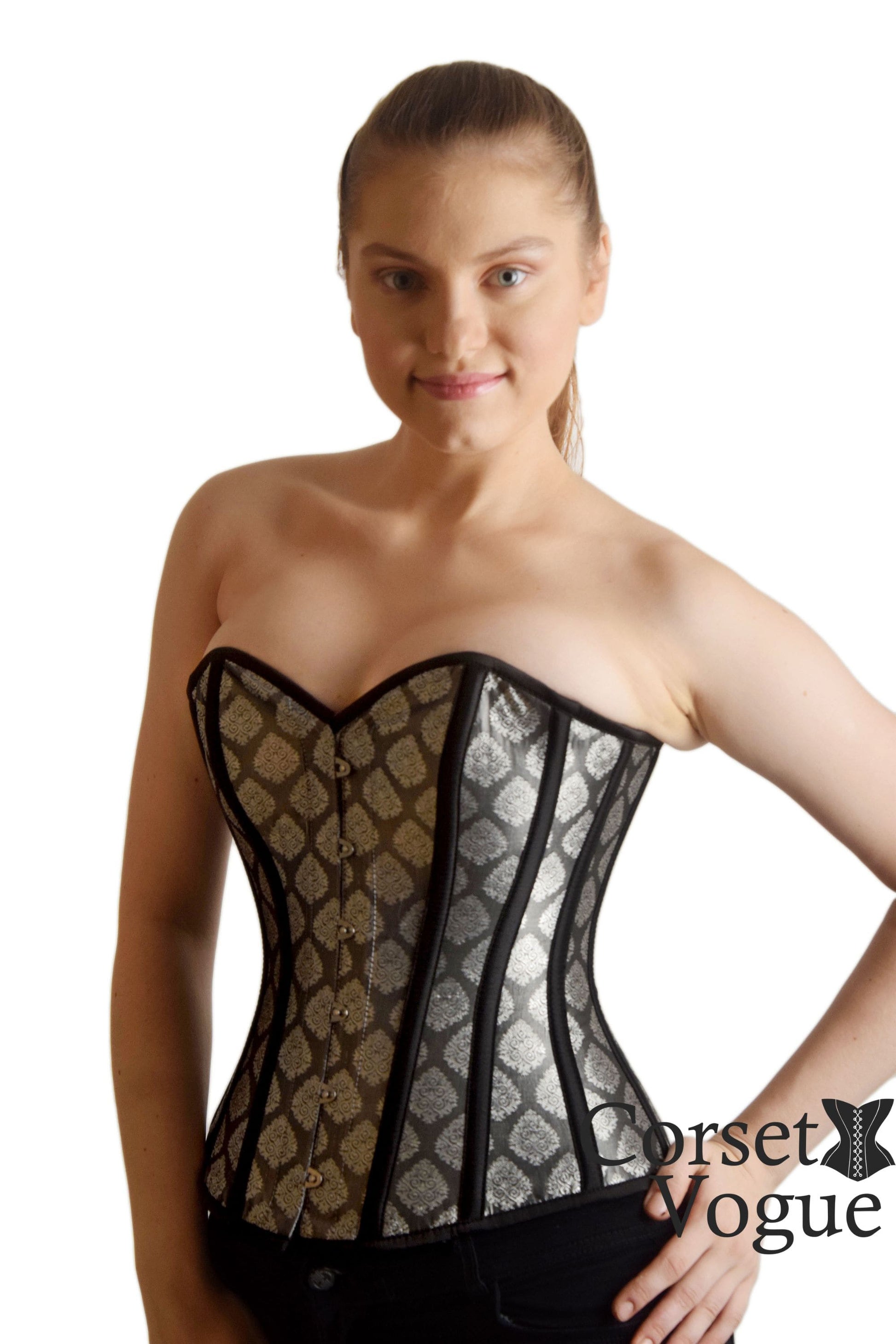 Broacade Women Corset side 