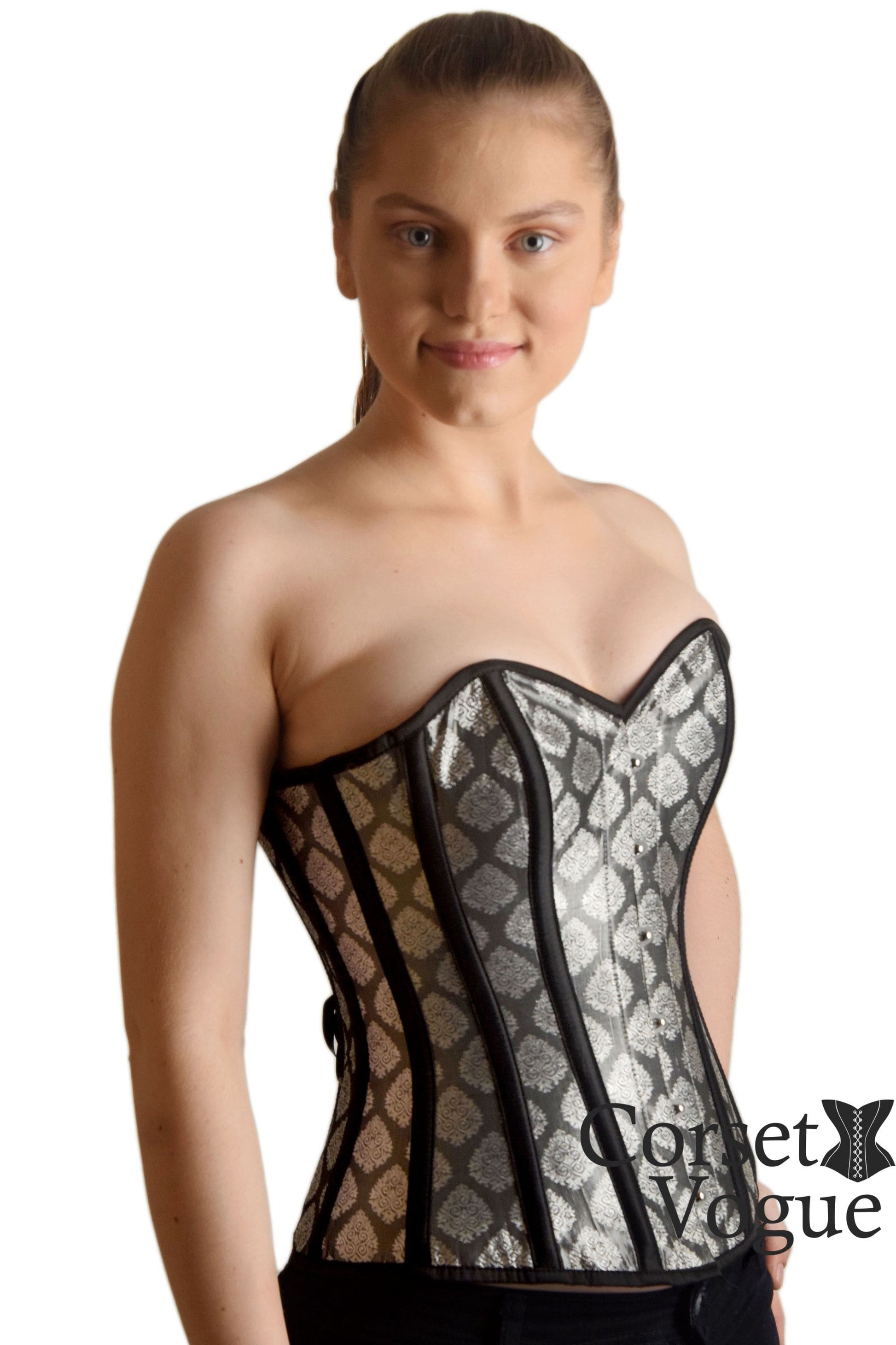 Broacade Women Corset otherside 